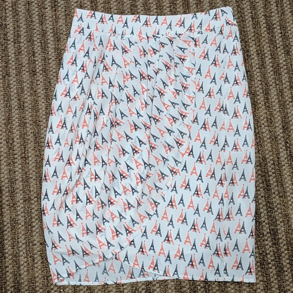 Downeast Eiffel Tower Tulip Skirt Medium